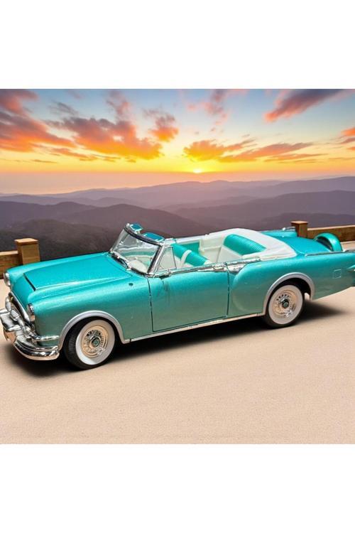 Frefly 1953 Packard Karayip Yeşili 1:16 Yol İmzası Açılış Kaputları Ve Kapıları