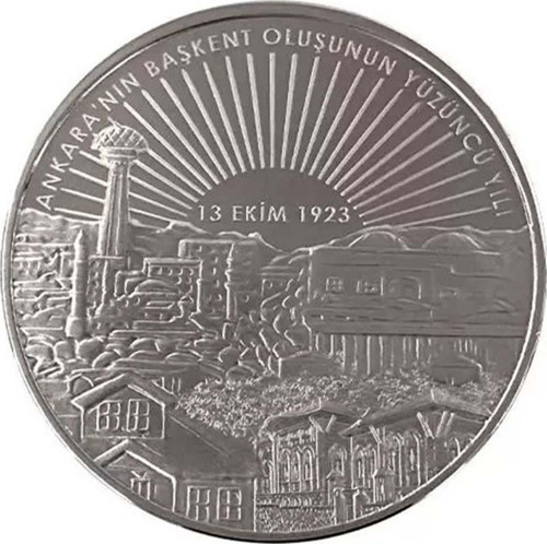 Ankara'nın Başkent Oluşunun 100. Yılı Gümüş Sikke Coin
