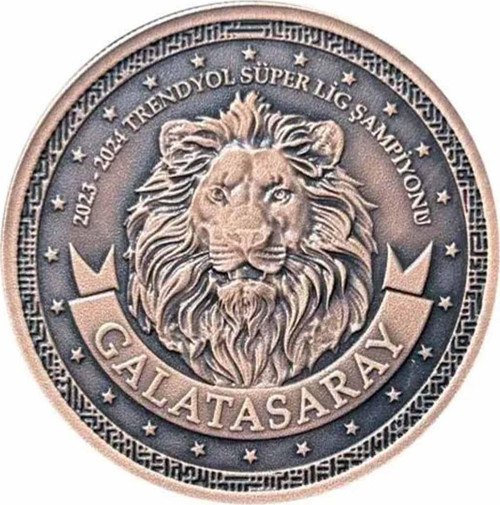 Galatasaray 24. Şampiyonluk Kutulu Bronz Sikke Coin