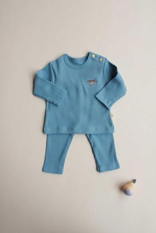 Mavi Sloth Alt Üst Takım