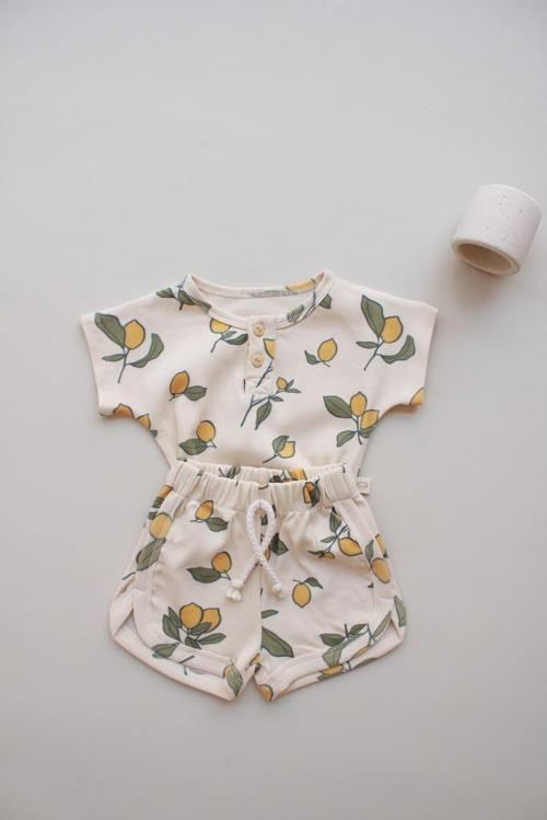 Limon Baskı Kaşkorse Alt Üst Takım