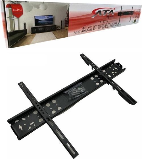 Elektronik 60'' Inch Inç 152 Ekran Led Lcd Tv Askı Aparatı Kilitli Su Terazili