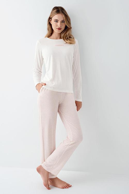 Kadın Beyaz Pijama Takımı