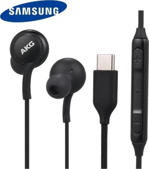 Samsung Uyumlu Galaxy S20 Ultra S21 Ultra S22 Ultra Type-c Girişli Stereo Kablolu Kulaklık Siyah