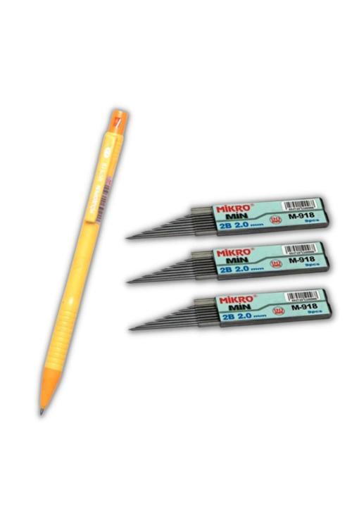 2.0 Mm Kalın Uçlu Versatil Kalem 1 Adet Ve 2.0 Mm Kalın Uç Siyah 3 Adet