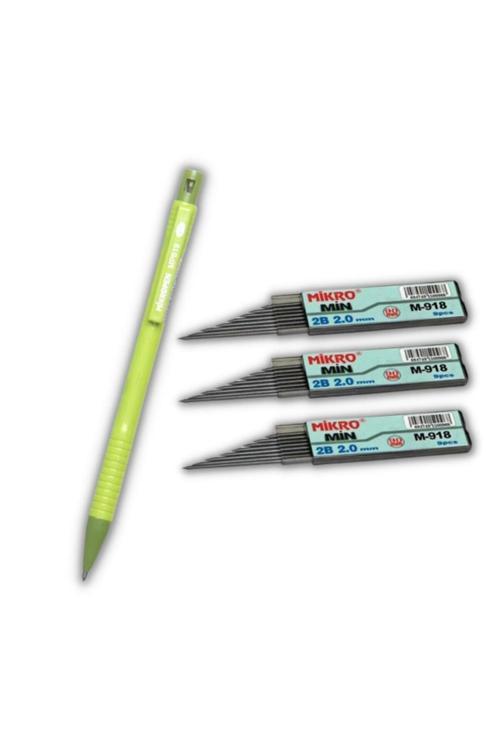 2.0 Mm Kalın Uçlu Versatil Kalem 1 Adet Ve 2.0 Mm Kalın Uç Siyah 3 Adet