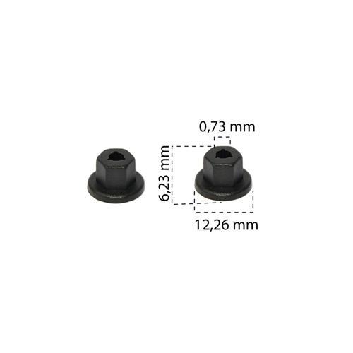 Plastik Somun 4,5X15mm h10 sw10 90413589 90127883 180942 Opel 8E0825265C VW Ford BMW Mini 10 Adet
