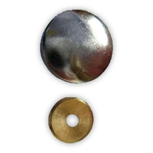 Vida Kapağı Zamak Krom Kaplı Çap:25Mm 10 Adet