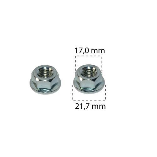 Somun Kendinden Pullu Çelik Çinko Kaplama M10x22x11mm 17 Anahtar 7129904865 BMW Ford N621942 10 Adet