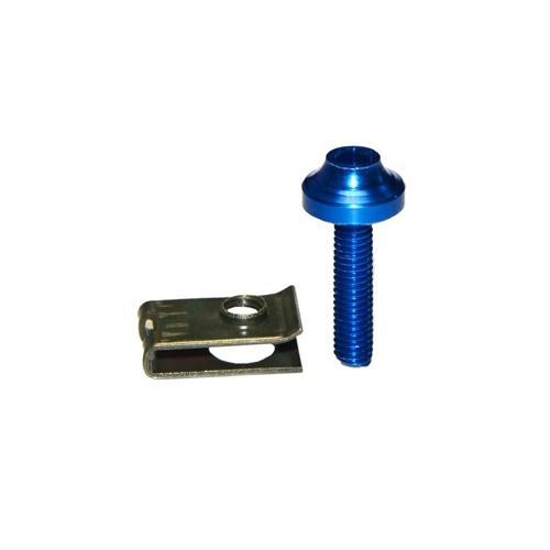 Motorsiklet M5 Aluminyum Grenaj Vida Seti Mavi