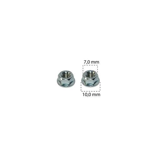 Somun Kendinden Pullu Çinko Kaplama M4*10X4,3mm Çelik Ford N621900 XF2Z1625723EA 25 Adet