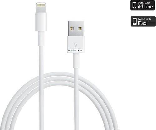 Apple Uyumlu Inovaxis Güvenlik Etiketli Lightning Data ve Şarj Kablosu (iPhone 5s / 6s/ 7 / Plus / iPad)