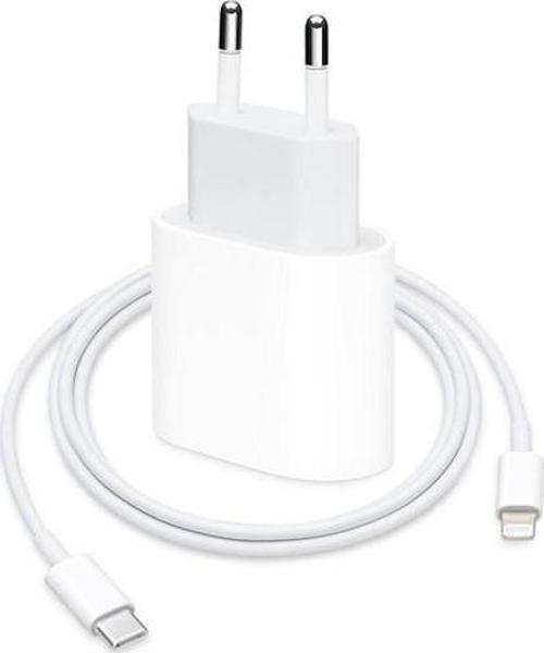 Iphone 20 Watt Hızlı Şarj Adaptörü + Type-C Lightning Kablo