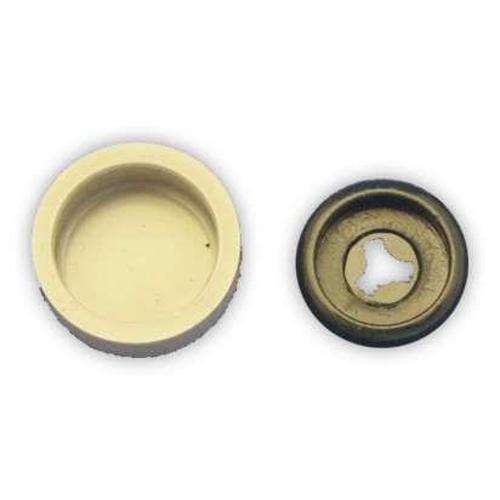 Vida Kapağı Küçük Boy Bombesiz Gri (4,2 - 4,8mm Yıldız Silindir Baş Vida İçin) 25 Adet