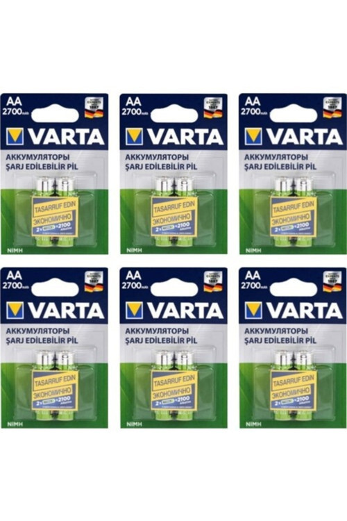 5706 Aa 2700 Mah Şarjlı Kalem Pil 12 Adet