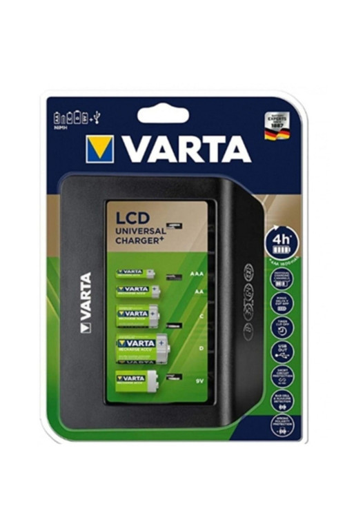 57688 Lcd Üniversal Şarj Cihazı Aa - Aaa - C - D - 9V