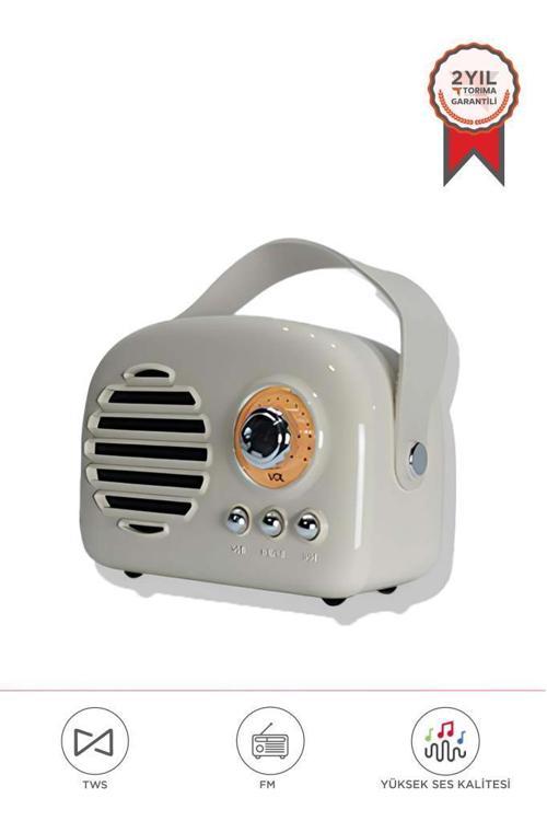 KTS-1682 Gri Taşınabilir Bluetooth Hoparlör