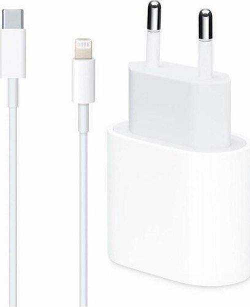 Apple Uyumlu Miyuu iPhone Se (2. Nesil) 20W Usb-C Güç Adaptörü + 1m Usb-C Lightning Şarj Kablosu Seti