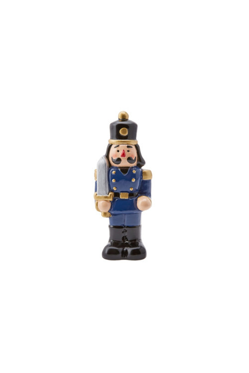 New Year Yılbaşı Nutcraker Biblo Mavi 12cm