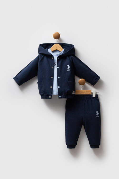 U.S. Polo Assn Bebek Erkek Bebek 3Lü Takım