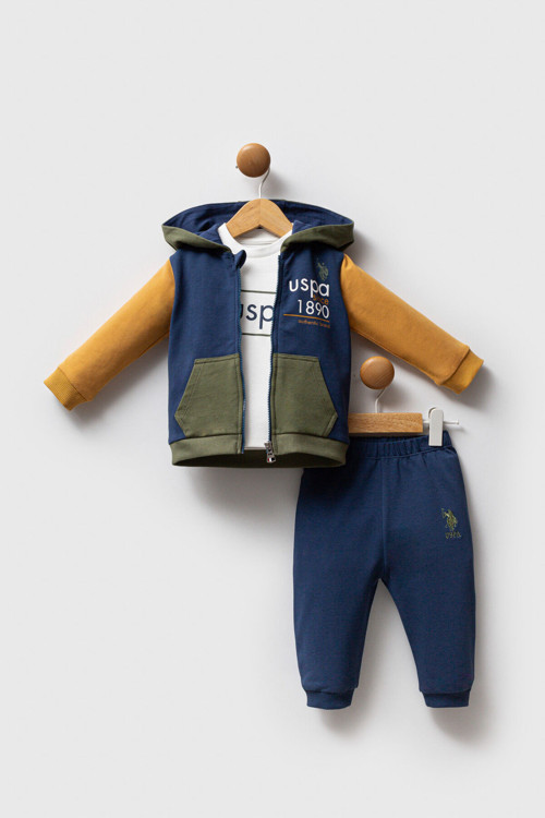U.S. Polo Assn Bebek Erkek Bebek 3Lü Takım
