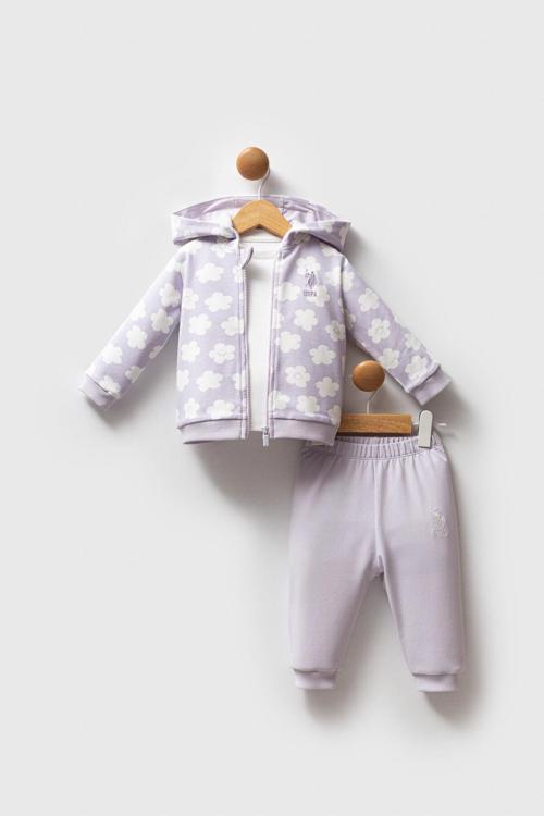 U.S. Polo Assn Bebek Kız Bebek 3Lü Takım