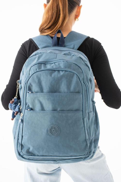 Su Geçirmez Klinkır Kumaş Büyük Boy Ultra Hafif Krinkıl Laptop Bölmeli Okul&günlük Sırt Çantası