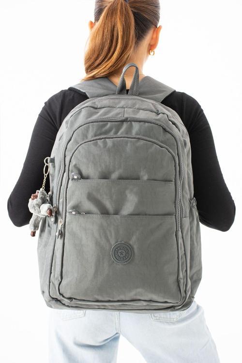 Su Geçirmez Klinkır Kumaş Büyük Boy Ultra Hafif Krinkıl Laptop Bölmeli Okul&günlük Sırt Çantası