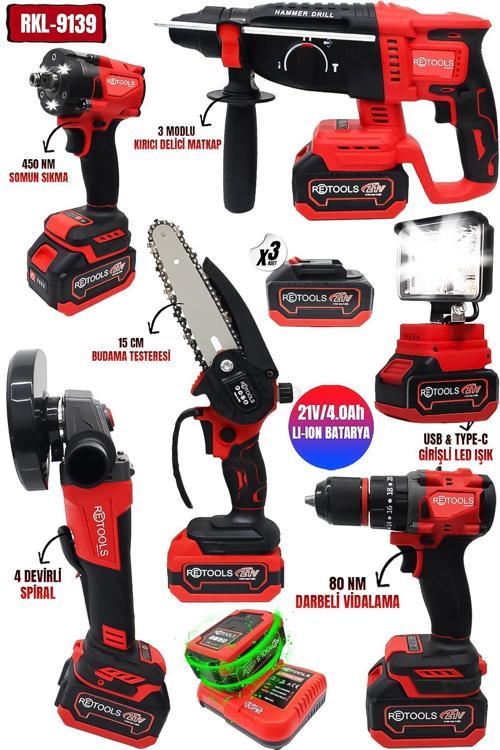 6’LI SET (DAL BUDAMA TESTERESİ – KARE PROJEKTÖR)