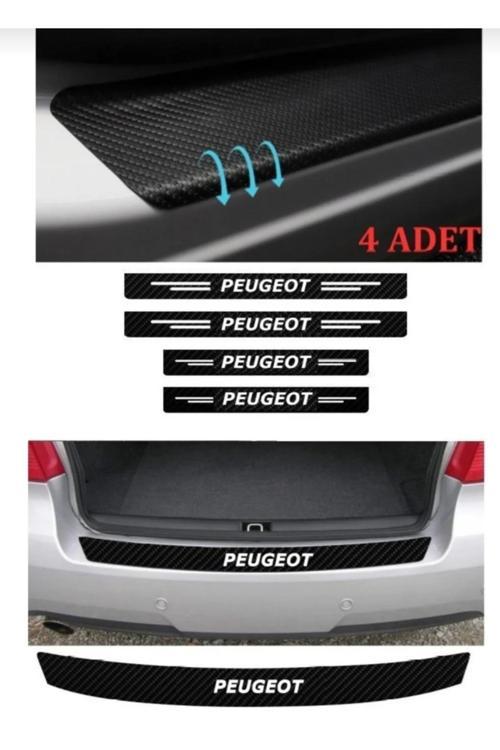 Findit Peugeot 2008 Bağaj Ve Kapı Eşiği Karbon Sticker (Set)