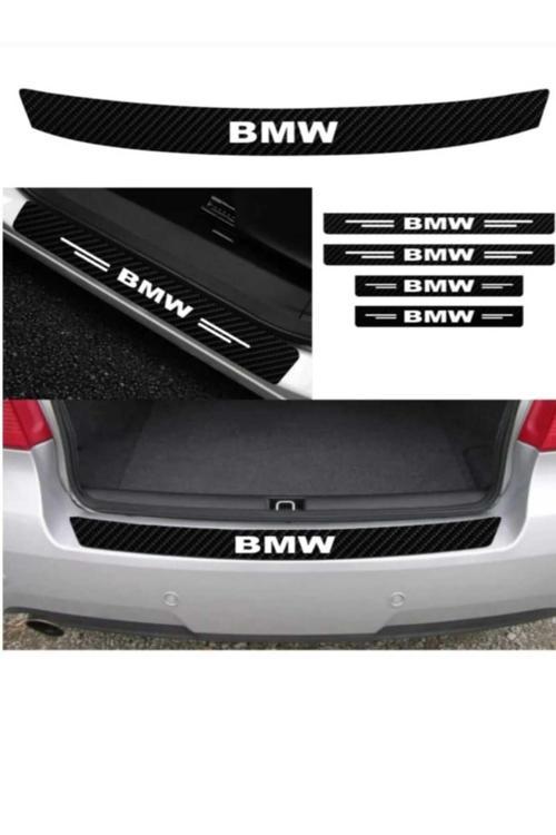 Bmw X3 İçin Uyumlu Aksesuar Oto Kapı Eşiği Sticker Karbon 4 Adet