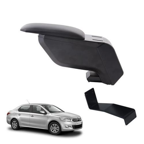 Citroen C-Elysee 2015 Delmesiz Çelik Ayaklı Siyah Kolçak Kol Dayama