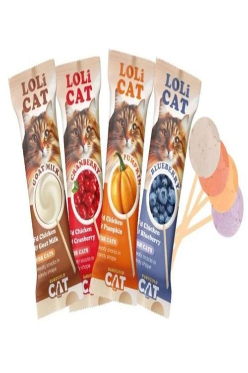 Cat Lolicat Kediler Için Karışık Lezzetli Lolipop 4'lü