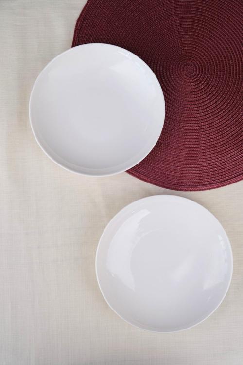 Porselen Chic Çukur Tabak 19,50cm 550cc 2 Lİ