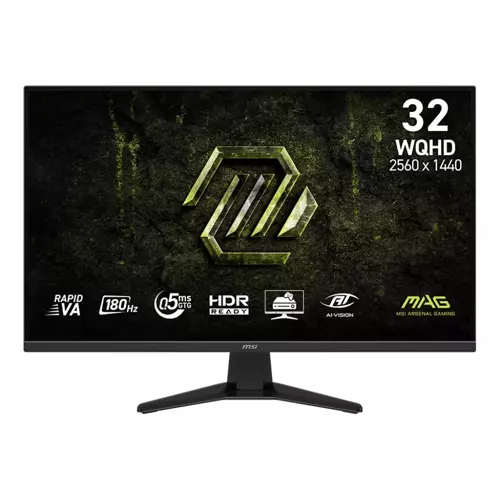 MAG 325QF E18V 31.5 2560x1440 WQHD 180Hz 0.5ms HDMI DP Adaptive Sync Gaming Monitör
