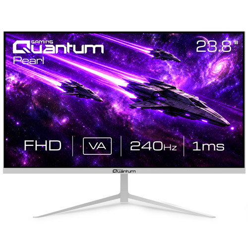 Pearl MG24W FHD VA 240Hz HDMI+DP+USB Dahili Hoparlör 23.8" Flat Beyaz Gaming Monitör QNMNT10F080956