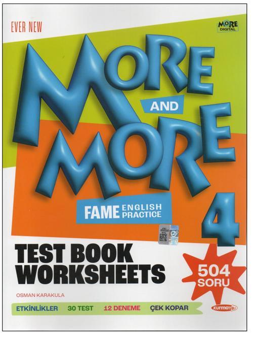 Kurmay Elt More and More 4.Sınıf Worksheets Test Book