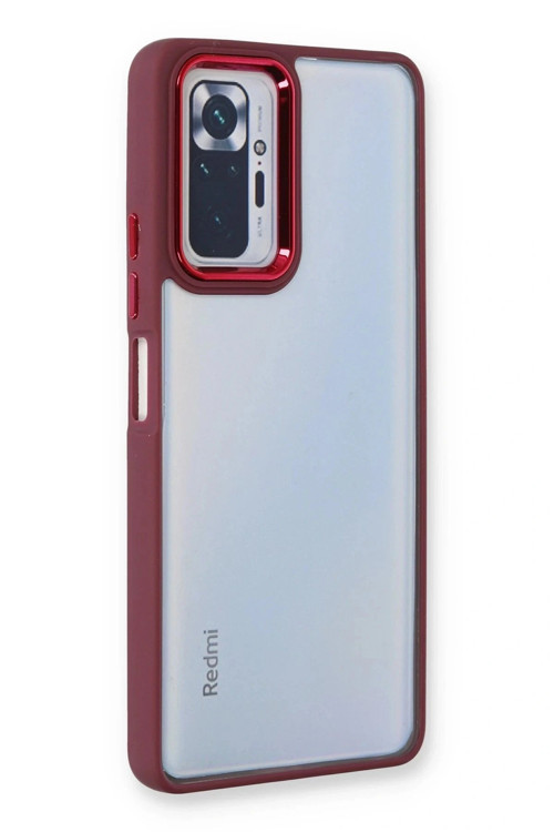 Xiaomi Redmi Note 10 Pro Kılıf Dora Kapak - Kırmızı