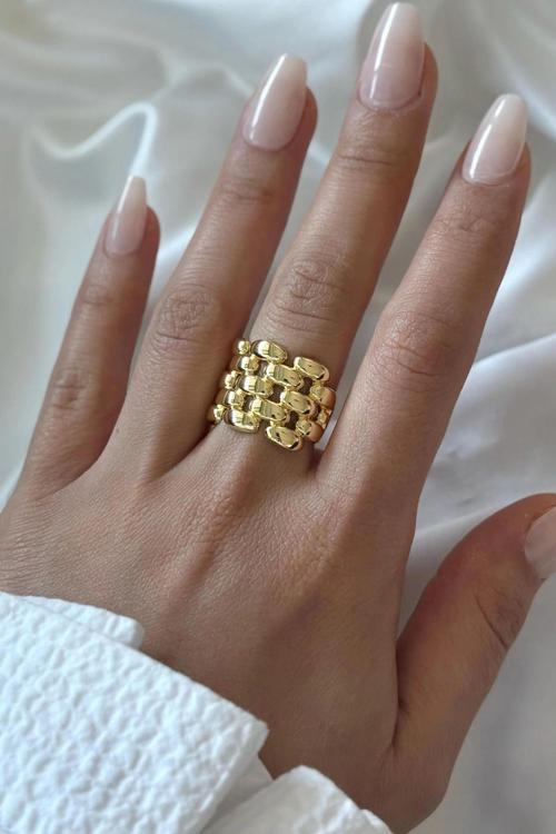 Premium Seri Cage Cilalı Ayarlanabilir Kadın Yüzük