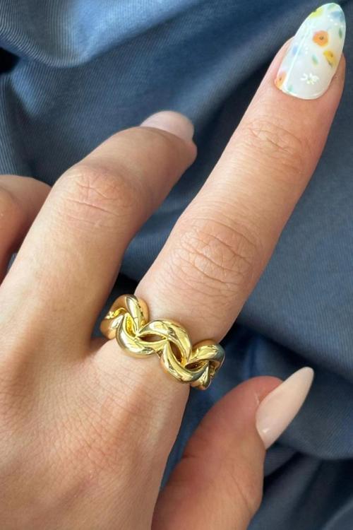 Yeni Sezon Infinity Knot Tasarım Ayarlanabilir Kadın Yüzük