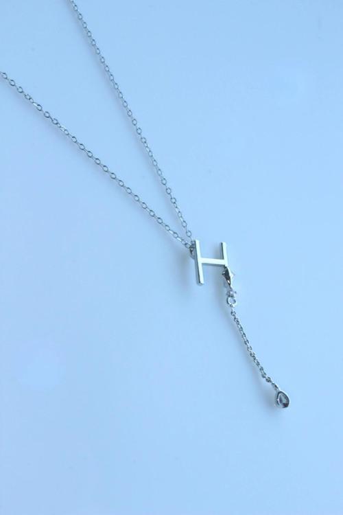 Uzak Şehir H Harfli Çelik Alya Kolye Kararmaz Renk Atmaz