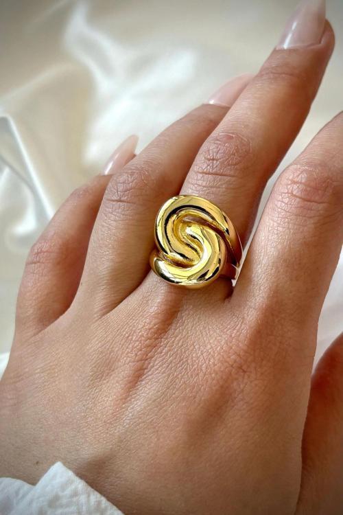 Premium Seri Rose Cilalı Ayarlanabilir Kadın Yüzük