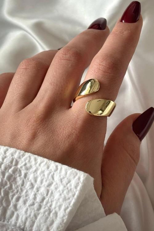 Premium Seri Dream Model Sarmal Tasarım Üstten Ayarlanabilir Kadın Yüzük