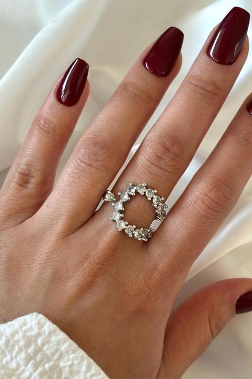 Premium Seri İvy Flower Ayarlanabilir Kadın Yüzük