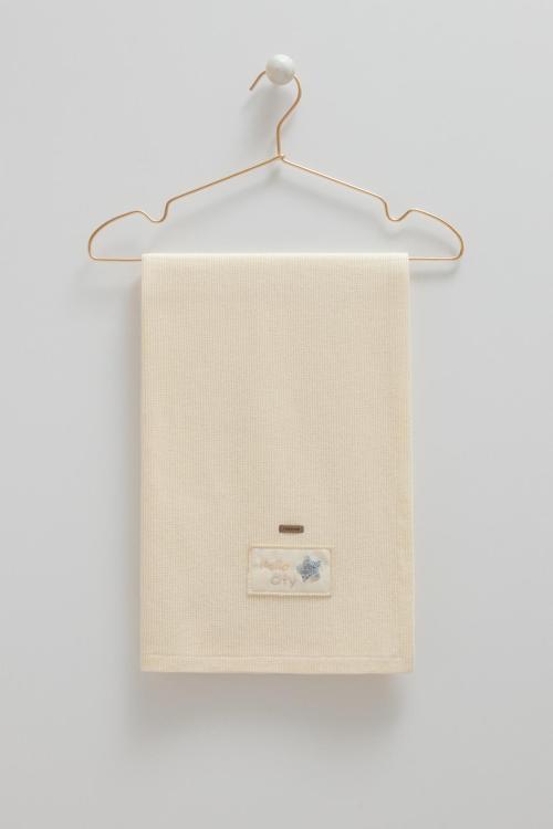 SOFT STYLE BOY TRİKO BATTANİYE - 90X90 - CARAMELL - BTE2059 - Ekru - 0 - 12 Ay - BTE2059-Ekru-0 - 12 Ay Ekru