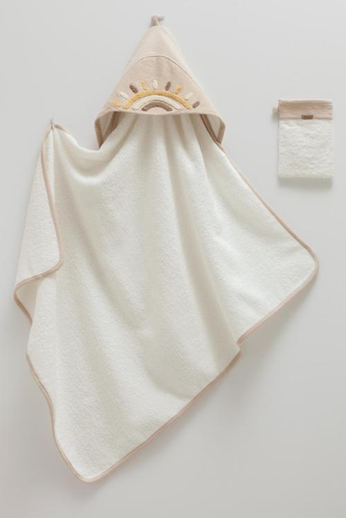 SOFT STYLE BOY BEBEK HAVLU - 82X90 - CARAMELL  - BSE2060 - Taş - 0 - 12 Ay - BSE2060-Taş-0 - 12 Ay Taş