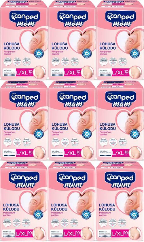 Mom Lohusa Külodu - Külot Bez L - Large - Büyük / XL - Extra Large - 90 Adet (9PK*10)