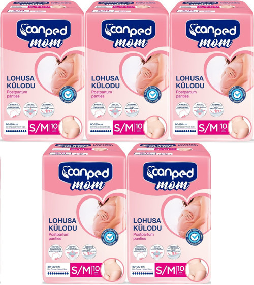 Mom Lohusa Külodu - Külot Bez S - Small - Küçük / M - Medium - Orta 50 Adet (5Pk*10)