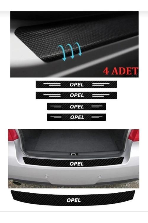Opel Vectra Karbon Kapı Eşiği Oto Sticker 4 Adet