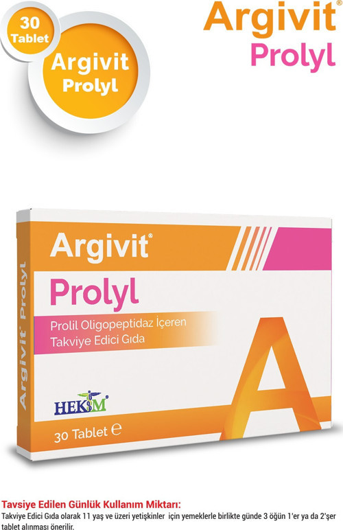 Prolyl Oligopeptidaz İçeren Takviye Edici Gıda 30 Tablet